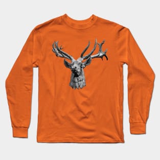 Statue of a Stags head Long Sleeve T-Shirt